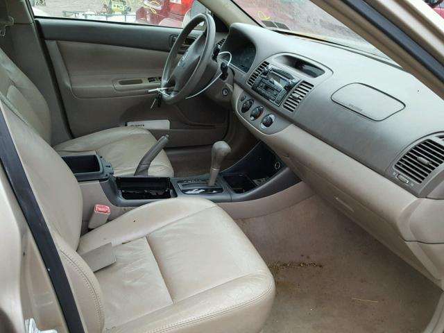 4T1BE32K44U320152 - 2004 TOYOTA CAMRY LE BEIGE photo 5