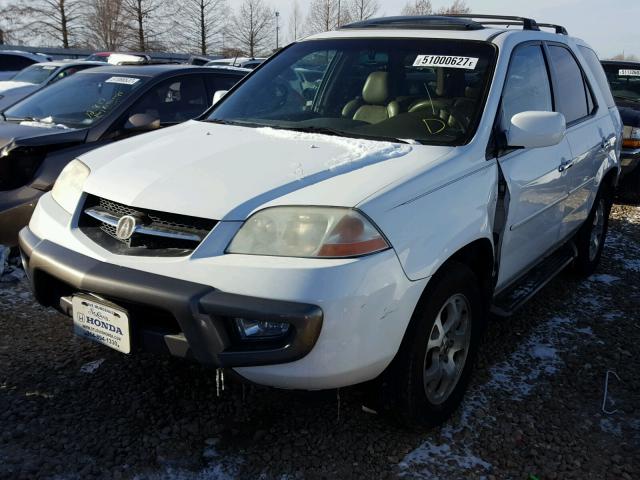 2HNYD18612H518309 - 2002 ACURA MDX TOURIN WHITE photo 2