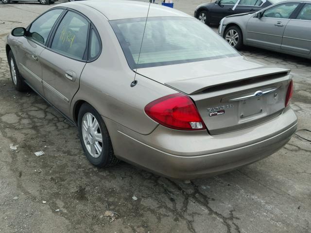 1FAHP56SX3G281360 - 2003 FORD TAURUS SEL BEIGE photo 3