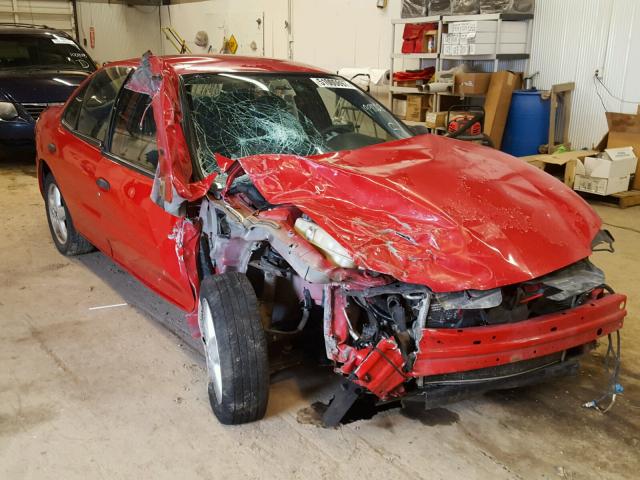 1G1JC52F737199028 - 2003 CHEVROLET CAVALIER RED photo 1