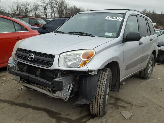 JTEHD20V446005182 - 2004 TOYOTA RAV4 SILVER photo 2