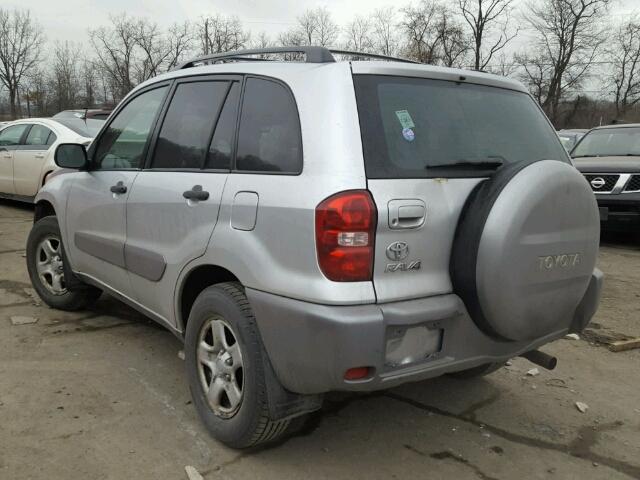 JTEHD20V446005182 - 2004 TOYOTA RAV4 SILVER photo 3