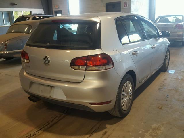 WVWDA7AJ2BW143398 - 2011 VOLKSWAGEN GOLF SILVER photo 4