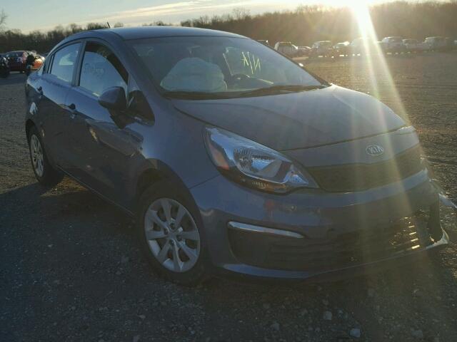 KNADM4A38G6659311 - 2016 KIA RIO LX Կապույտ լուսանկար 1