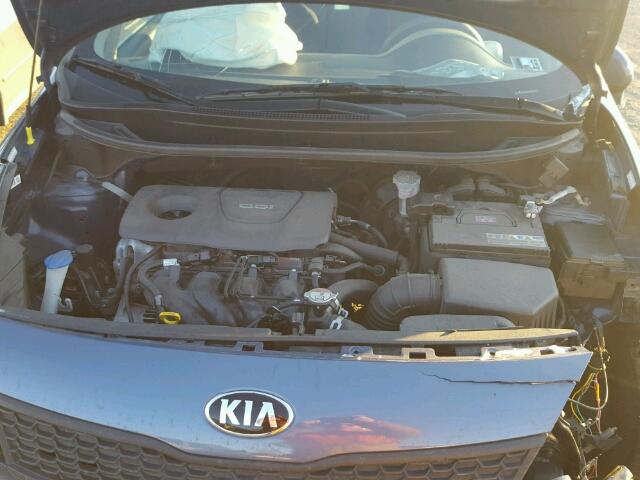 KNADM4A38G6659311 - 2016 KIA RIO LX BLUE photo 7