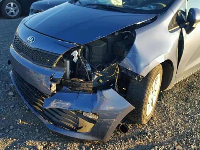 KNADM4A38G6659311 - 2016 KIA RIO LX Կապույտ լուսանկար 9