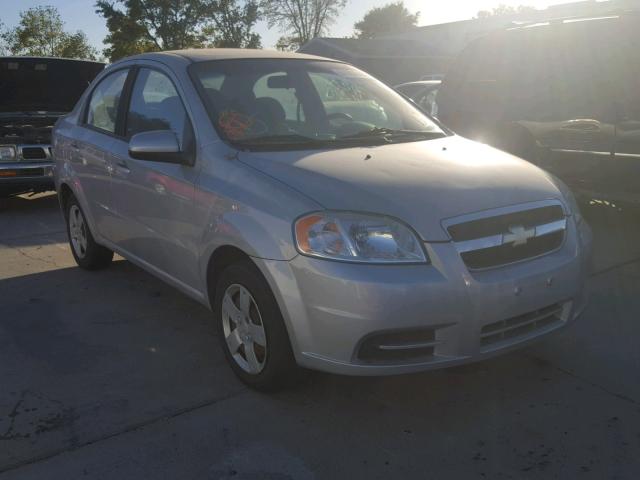 KL1TD5DE0AB114596 - 2010 CHEVROLET AVEO LS SILVER photo 1