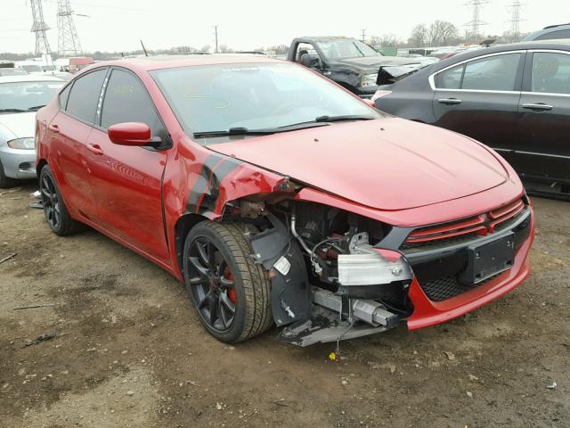 1C3CDFBH1DD647775 - 2013 DODGE DART SXT RED photo 1