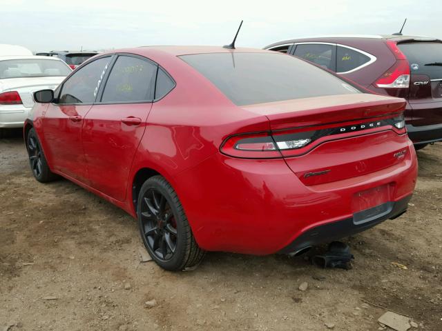 1C3CDFBH1DD647775 - 2013 DODGE DART SXT RED photo 3