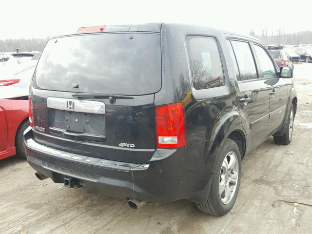 5FNYF4H70FB001511 - 2015 HONDA PILOT EXLN BLACK photo 4