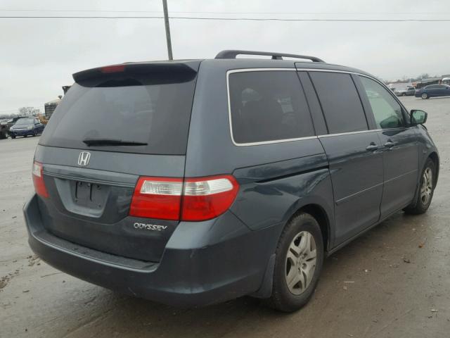 5FNRL38705B072701 - 2005 HONDA ODYSSEY EX GRAY photo 4