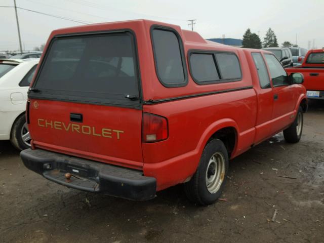 1GCCS195128115903 - 2002 CHEVROLET S TRUCK S1 RED photo 4