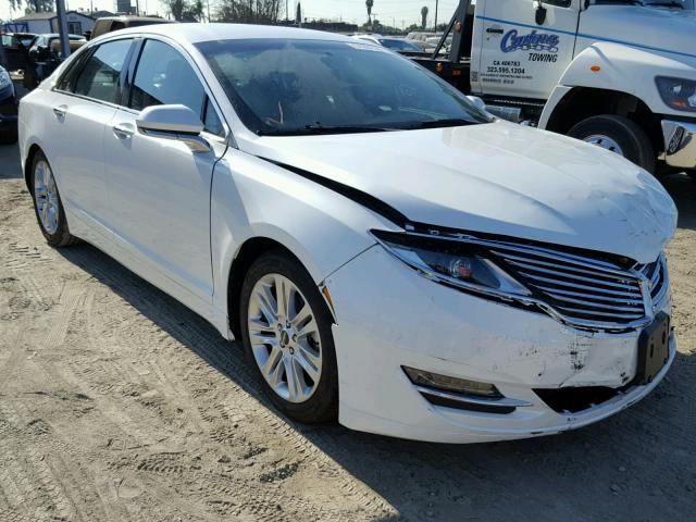 3LN6L2LU2ER822877 - 2014 LINCOLN MKZ HYBRID WHITE photo 1