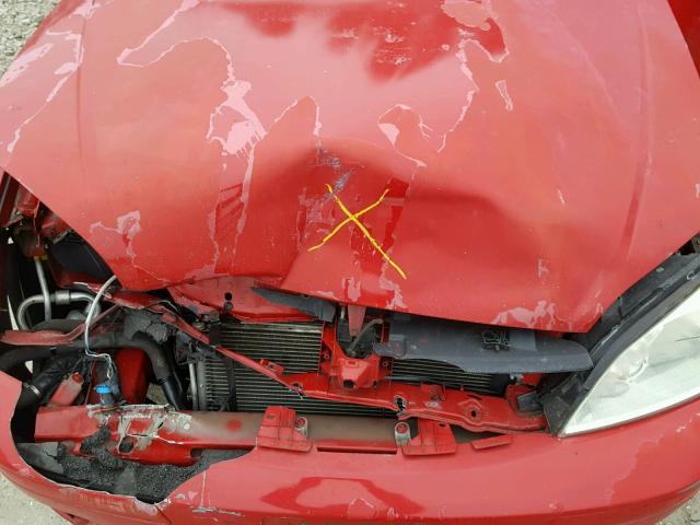 1FAFP34N66W180688 - 2006 FORD FOCUS ZX4 RED photo 7