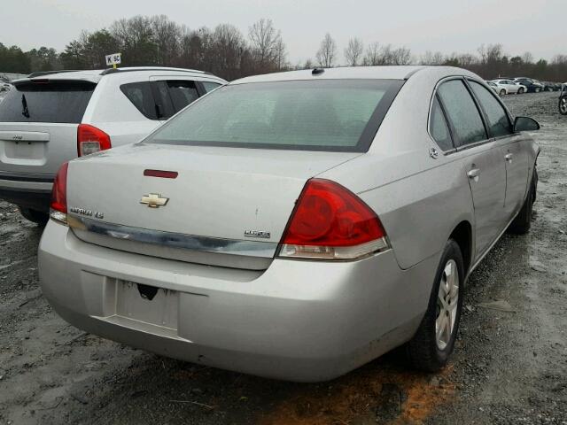 2G1WB58K281351394 - 2008 CHEVROLET IMPALA LS SILVER photo 4