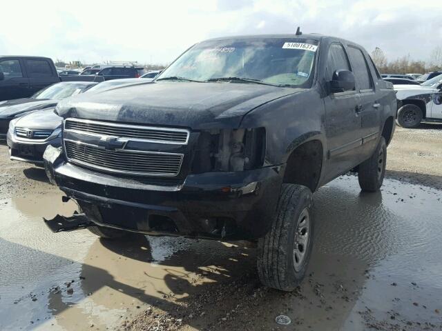 3GNFK12378G273694 - 2008 CHEVROLET AVALANCHE BLACK photo 2