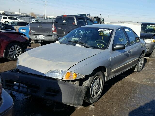 1G1JF52TX17174571 - 2001 CHEVROLET CAVALIER L SILVER photo 2