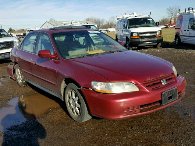 1HGCG56762A098590 - 2002 HONDA ACCORD SE BURGUNDY photo 1