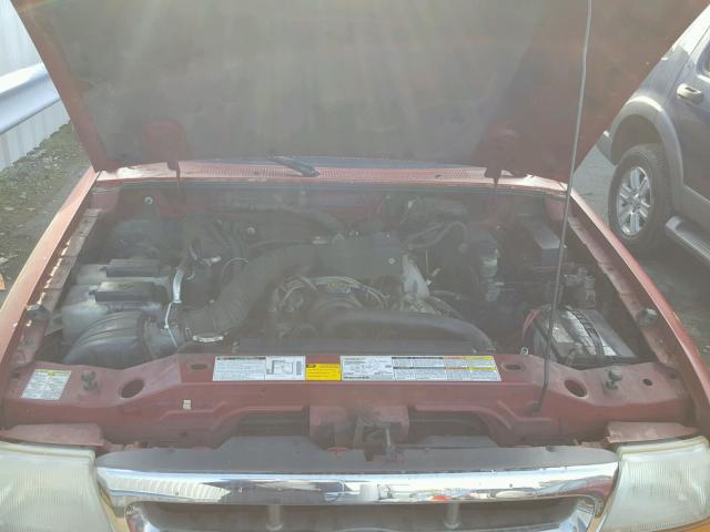 1FTYR10C1YPA73115 - 2000 FORD RANGER RED photo 7