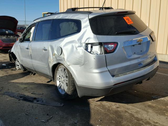 1GNKRGKD9FJ209240 - 2015 CHEVROLET TRAVERSE L SILVER photo 3