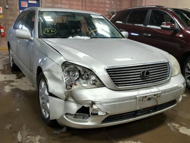 JTHBN30F920068220 - 2002 LEXUS LS 430 SILVER photo 1