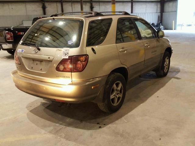 JT6GF10U1Y0069028 - 2000 LEXUS RX300 BEIGE photo 4