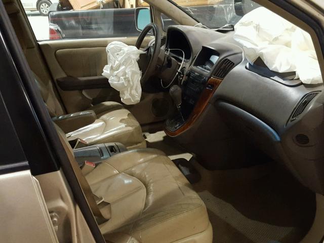 JT6GF10U1Y0069028 - 2000 LEXUS RX300 BEIGE photo 5