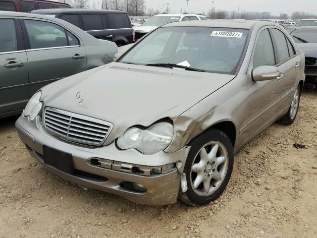 WDBRF61J23F385237 - 2003 MERCEDES-BENZ C 240 SILVER photo 2