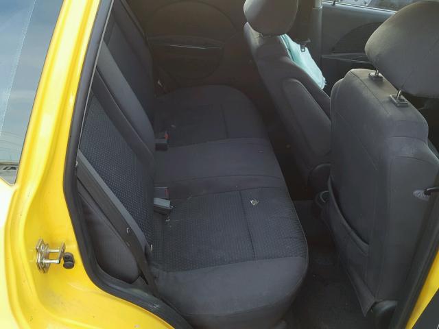 KL1TD66687B732169 - 2007 CHEVROLET AVEO BASE YELLOW photo 6