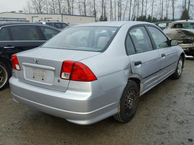 2HGES16495H562161 - 2005 HONDA CIVIC DX SILVER photo 4