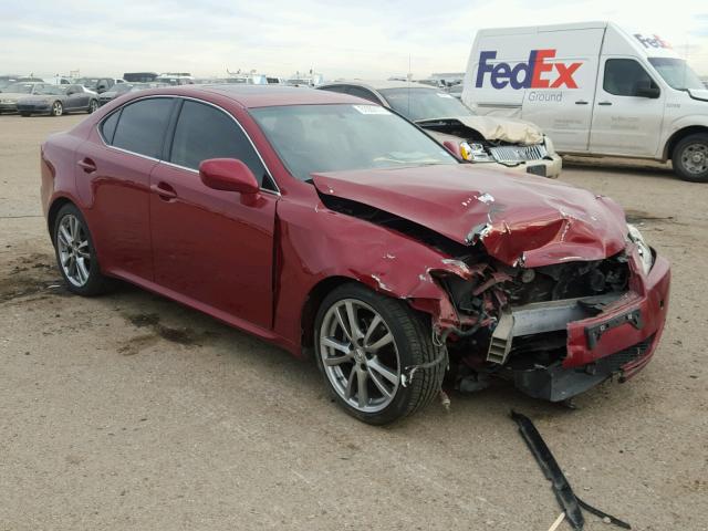 JTHBK262185061040 - 2008 LEXUS IS 250 RED photo 1