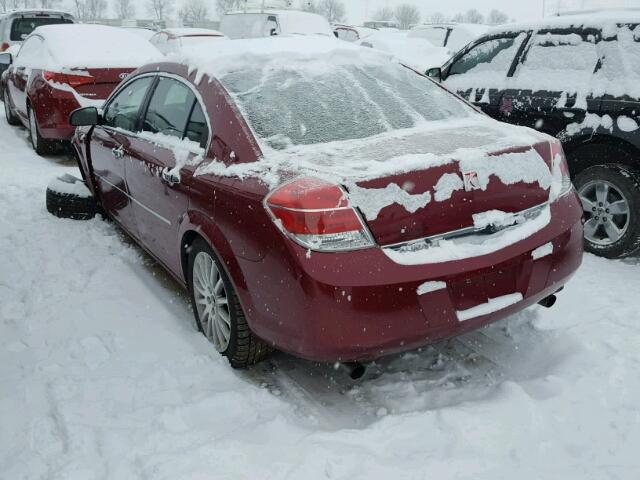 1G8ZV57767F219183 - 2007 SATURN AURA XR RED photo 3