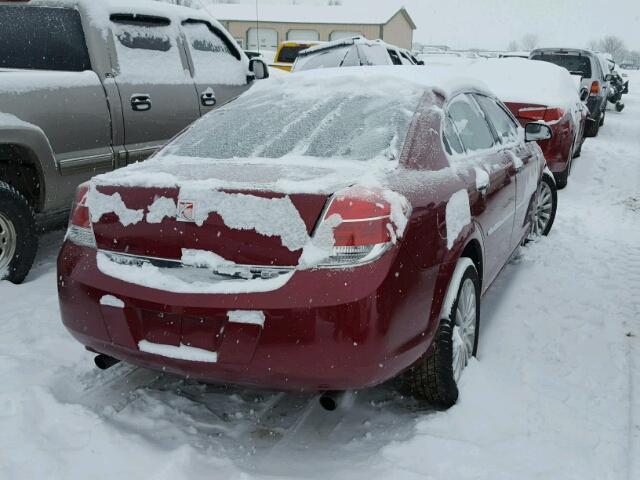 1G8ZV57767F219183 - 2007 SATURN AURA XR RED photo 4