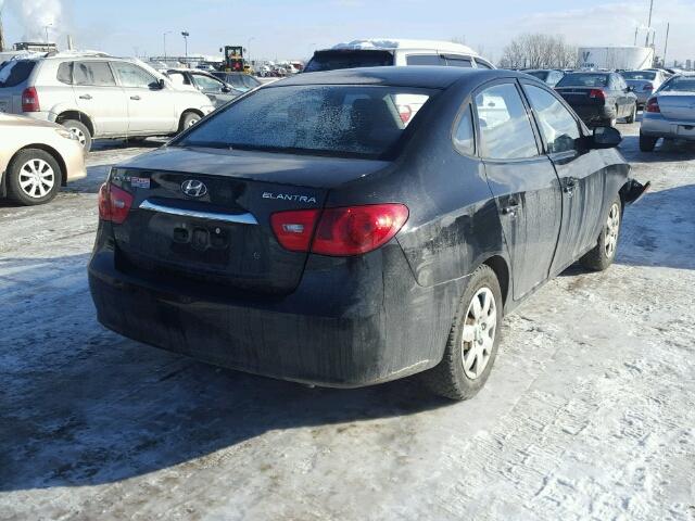 KMHDU4BD6AU055586 - 2010 HYUNDAI ELANTRA BL BLACK photo 4