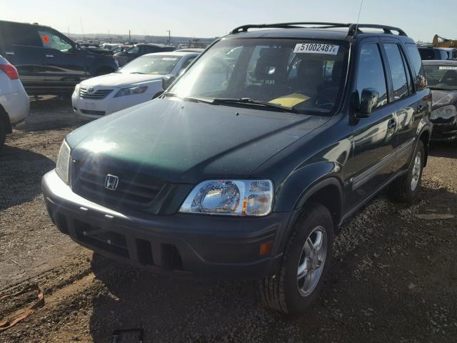 JHLRD186XYC002443 - 2000 HONDA CR-V EX GREEN photo 2