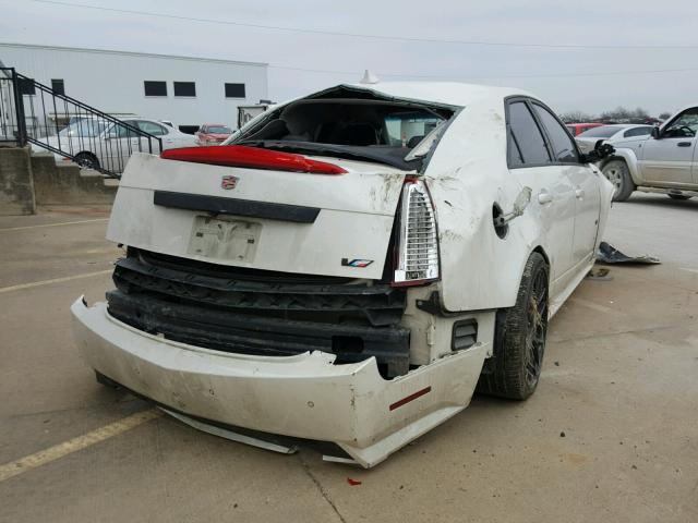 1G6DV5EP0D0103238 - 2013 CADILLAC CTS-V WHITE photo 4