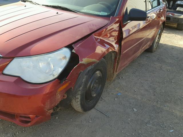 1C3LC56K27N546102 - 2007 CHRYSLER SEBRING TO RED photo 9