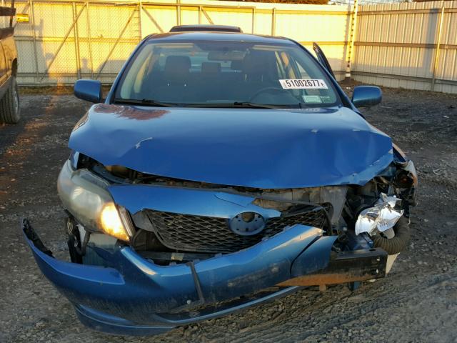 2T1BU40E89C135150 - 2009 TOYOTA COROLLA BA BLUE photo 9