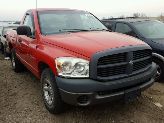 1D7HA16K77J557335 - 2007 DODGE RAM 1500 S RED photo 1