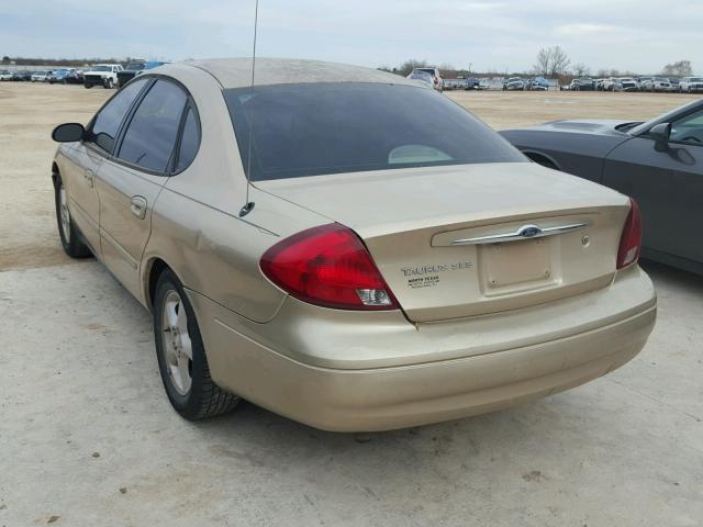 1FAFP55U5YG148393 - 2000 FORD TAURUS SES GOLD photo 3