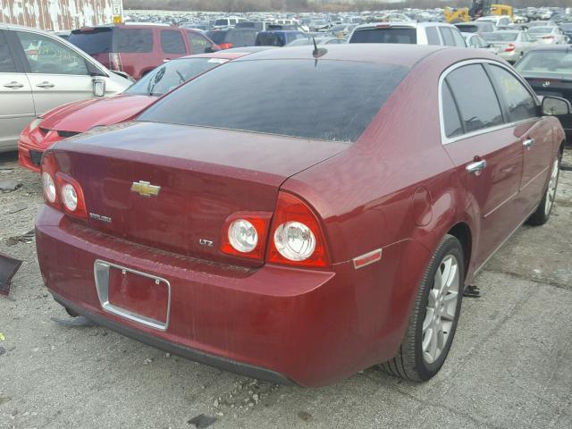 1G1ZK57B09F140526 - 2009 CHEVROLET MALIBU LTZ RED photo 4