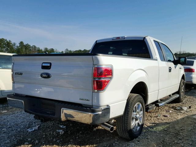 1FTEX1CM8DFD37671 - 2013 FORD F150 SUPER WHITE photo 4