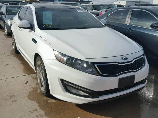 5XXGR4A63DG205041 - 2013 KIA OPTIMA SX WHITE photo 1