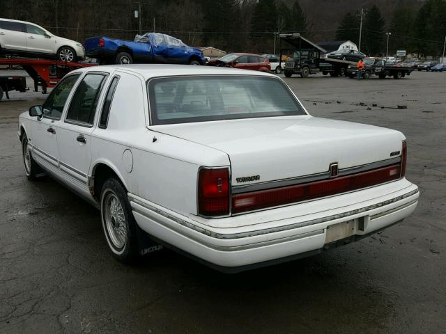 1LNLM82W6PY730214 - 1993 LINCOLN TOWN CAR S WHITE photo 3