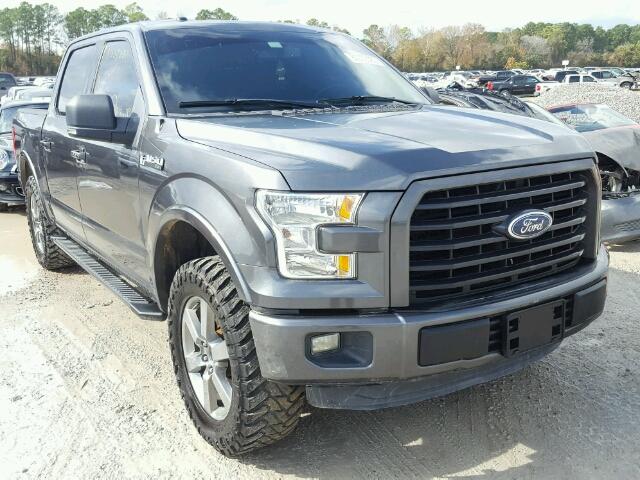 1FTEW1CF9FKD25981 - 2015 FORD F150 SUPER GRAY photo 1