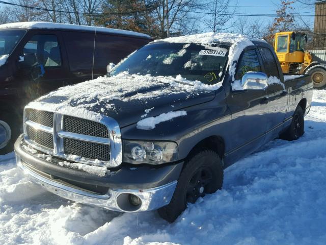 1D7HA18N62S672406 - 2002 DODGE RAM 1500 GRAY photo 2