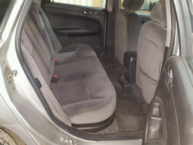 2G1WC583789199491 - 2008 CHEVROLET IMPALA LT SILVER photo 6