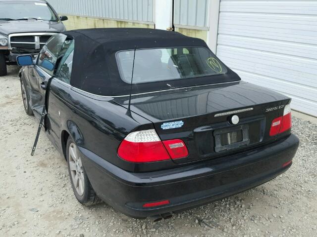 WBABW33496PX85039 - 2006 BMW 325 CI BLACK photo 3