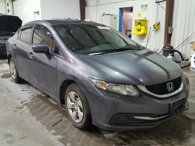 19XFB2F58FE004753 - 2015 HONDA CIVIC LX GRAY photo 1