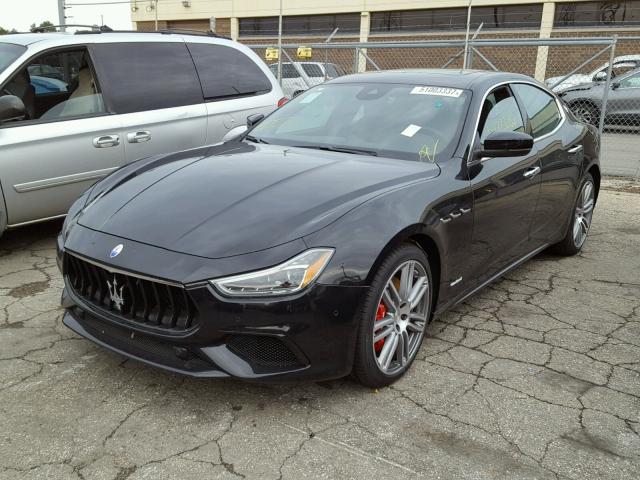 ZAM57YTS0J1270821 - 2018 MASERATI GHIBLI S BLACK photo 2